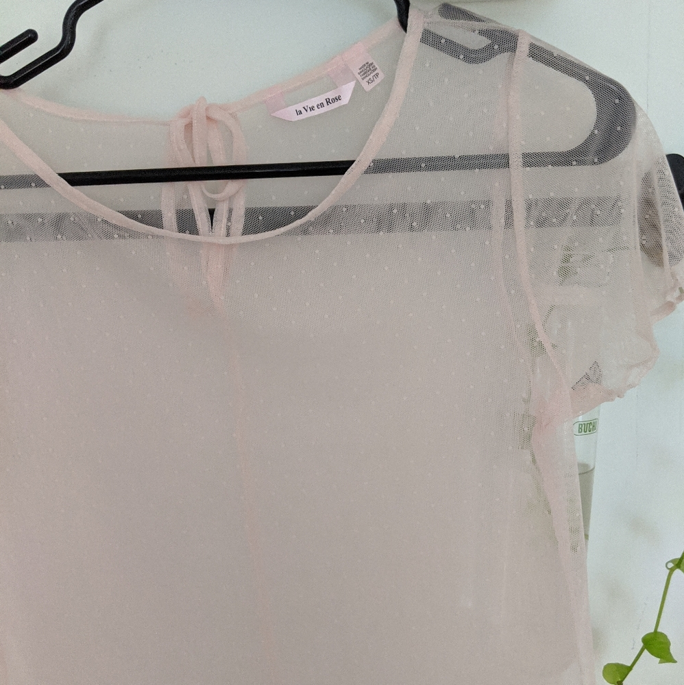 LVeR Sheer Pink Tee